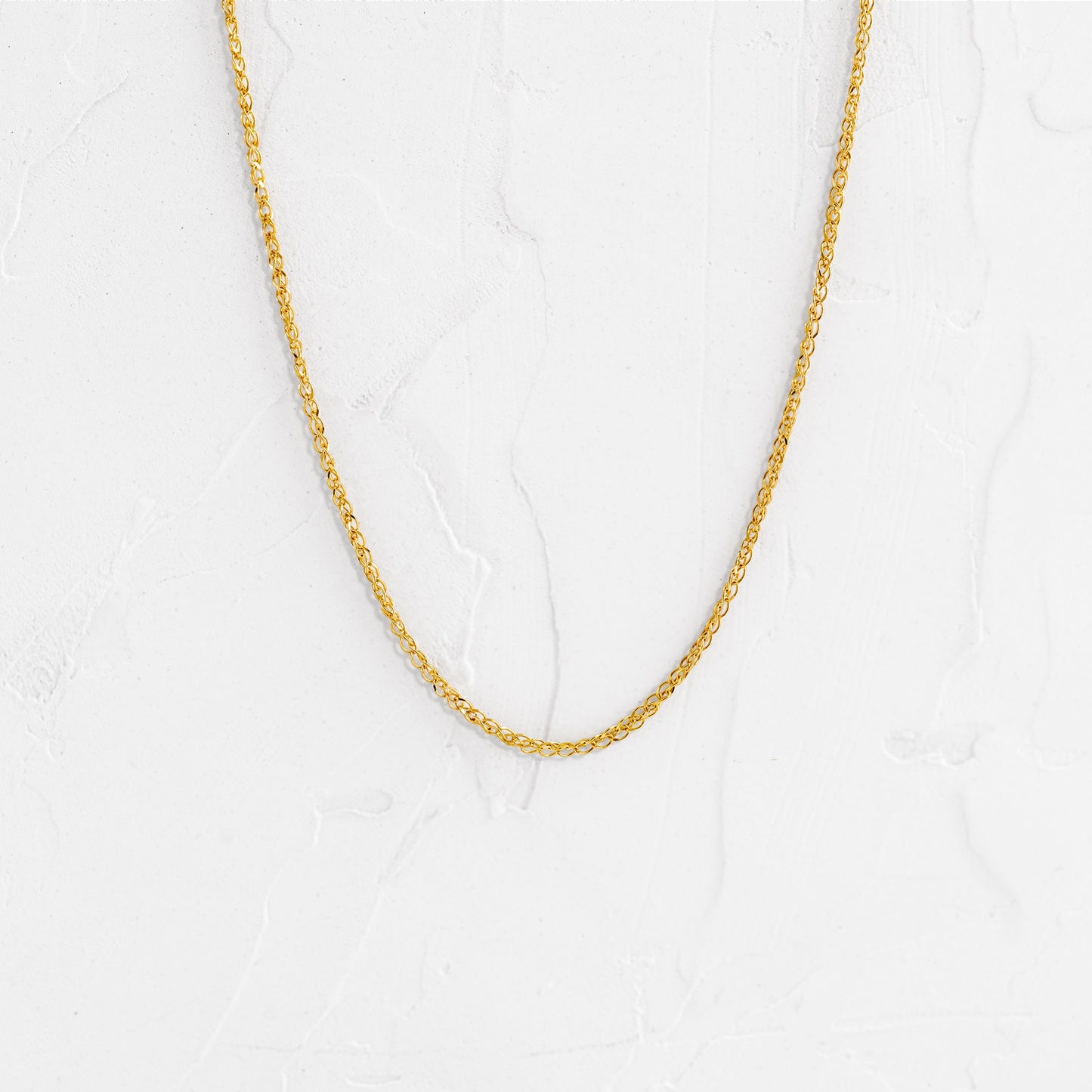 Cadena Aros Entrelazados 18k