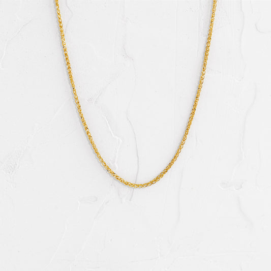 Cadena Aros Entrelazados 18k