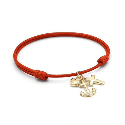 Hilo Rojo de las Tres Gracias Oro 18k