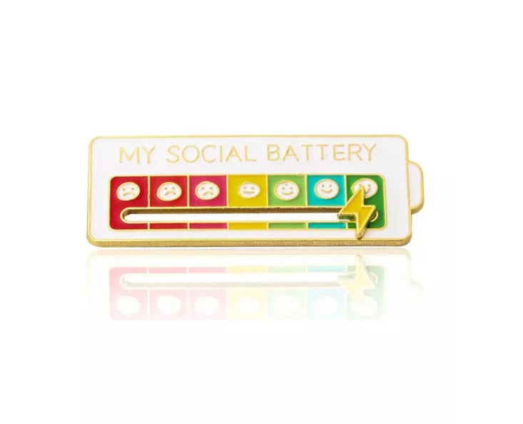 Broche Deslizante De Diseño Creativo Pila De Emocion Social