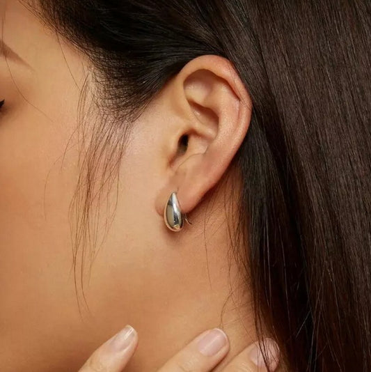 Pendientes De Gota De Agua En Plata De Ley 925 + Certificado