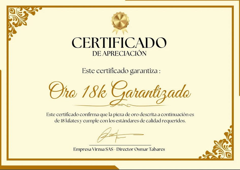 Pulsera Eslabón y Balines 18k