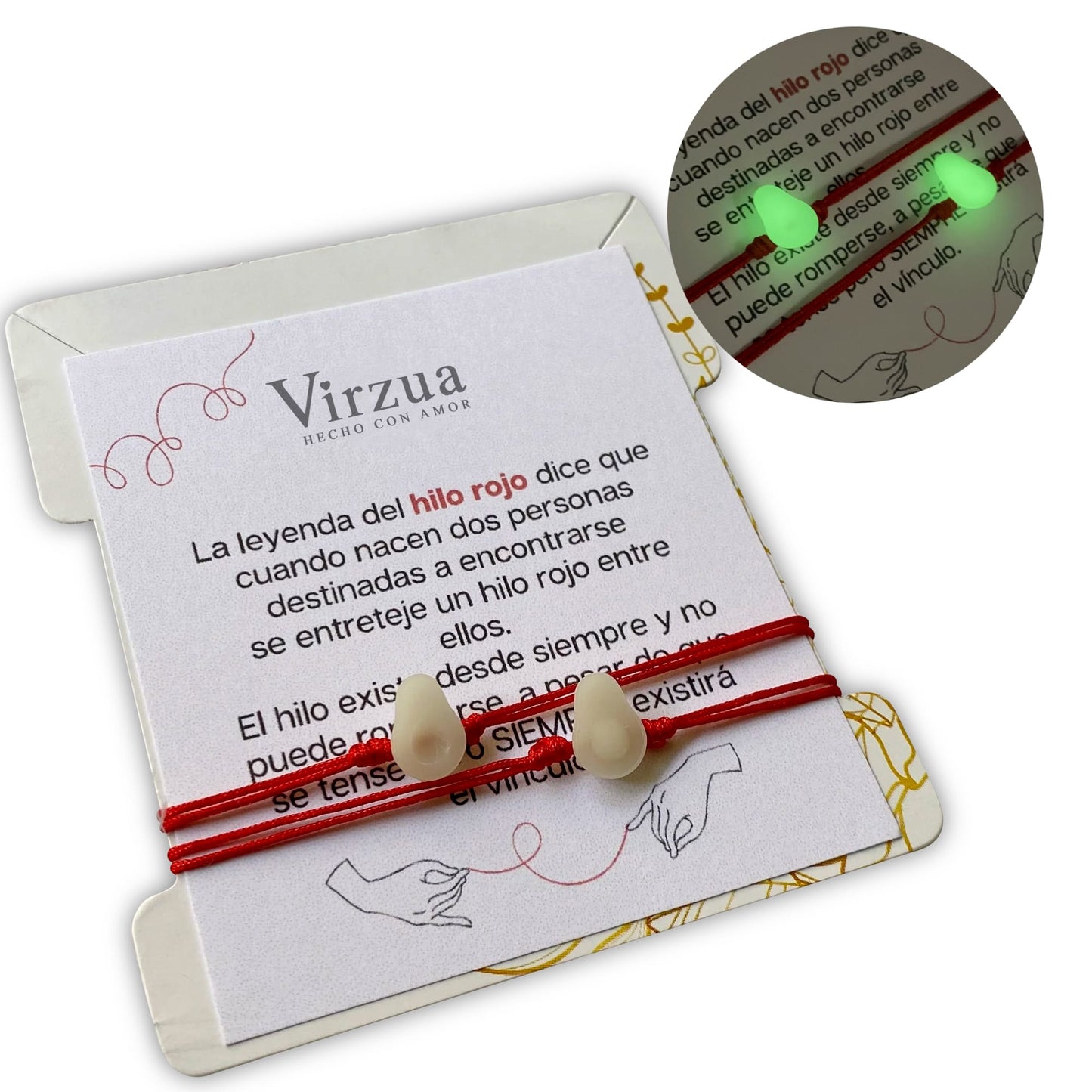 Manillas Para Parejas De Aguacates Luminosas Nocturnas x2