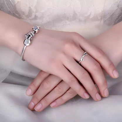 anillo de gato acero