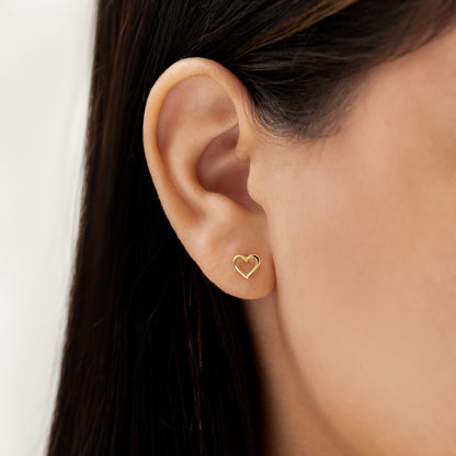 Topo Silueta Corazón 18k