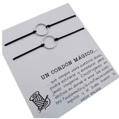 Pulsera de Aros para Parejas en Plata