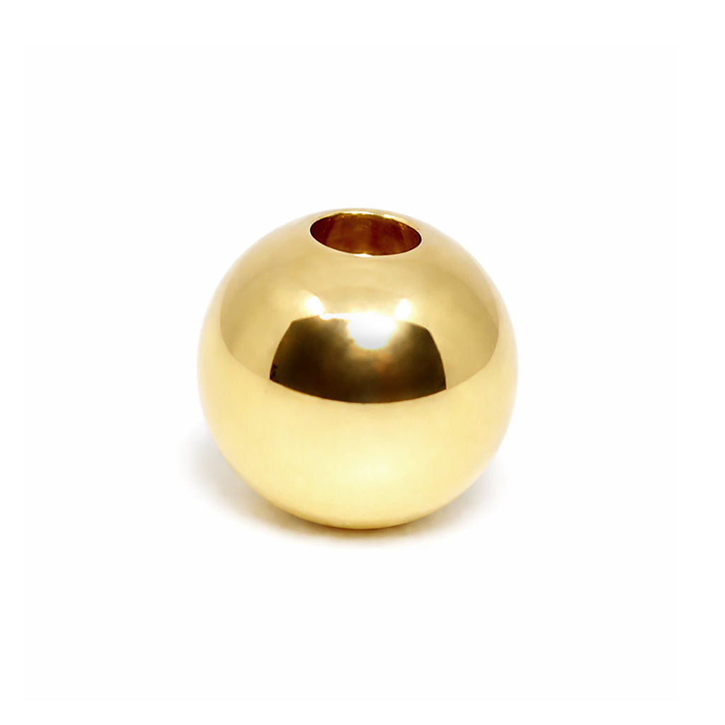 Balín Oro Amarillo 18k Liso para Joyería (3–6 mm)