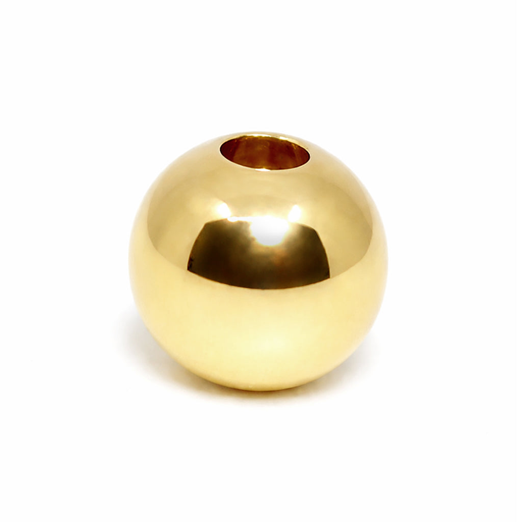 Balín Oro Amarillo 18k Liso para Joyería (3–6 mm)