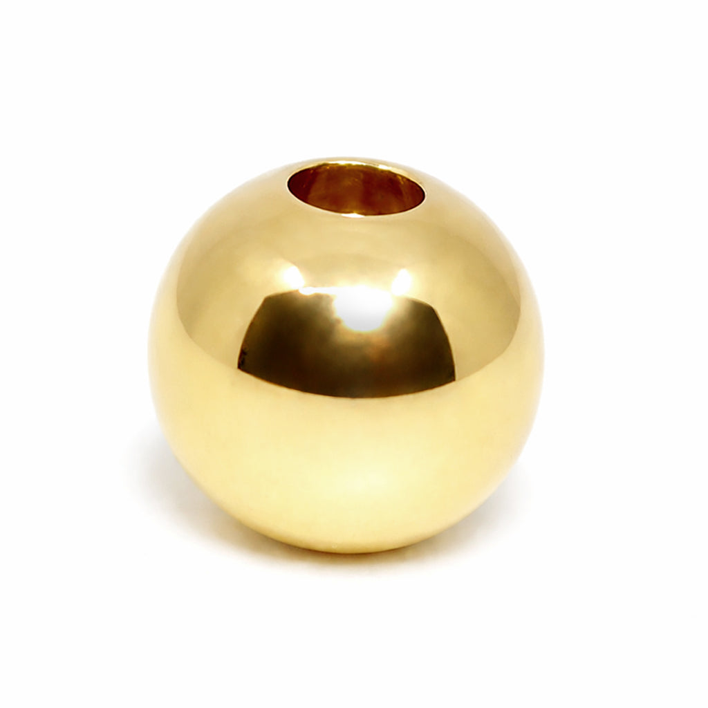 Balín Oro Amarillo 18k Liso para Joyería (3–6 mm)