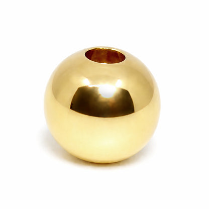 Balín Oro Amarillo 18k Liso para Joyería (3–6 mm)