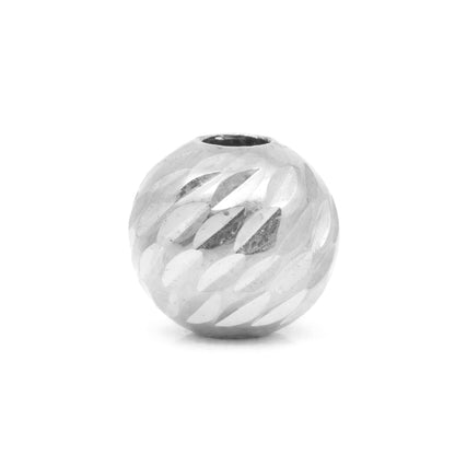 Balín Diamantado Oro Blanco 18k (3–6 mm)