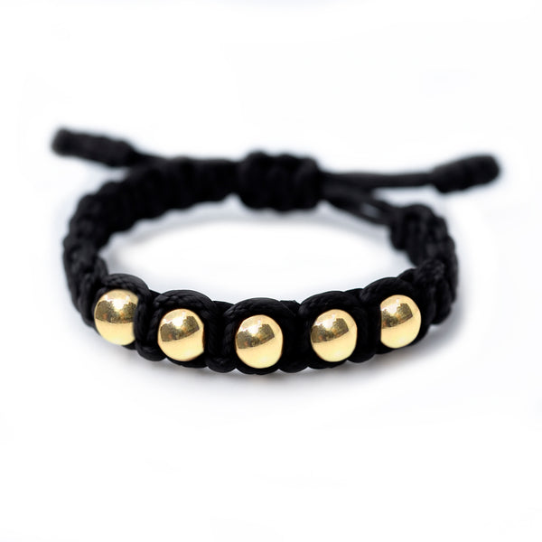 Anillo Tejido 5 Esferas