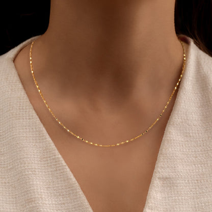 Cadena Crispeta en Oro 18k