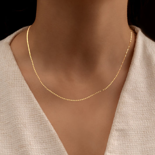 Cadena Plana Oro 18k