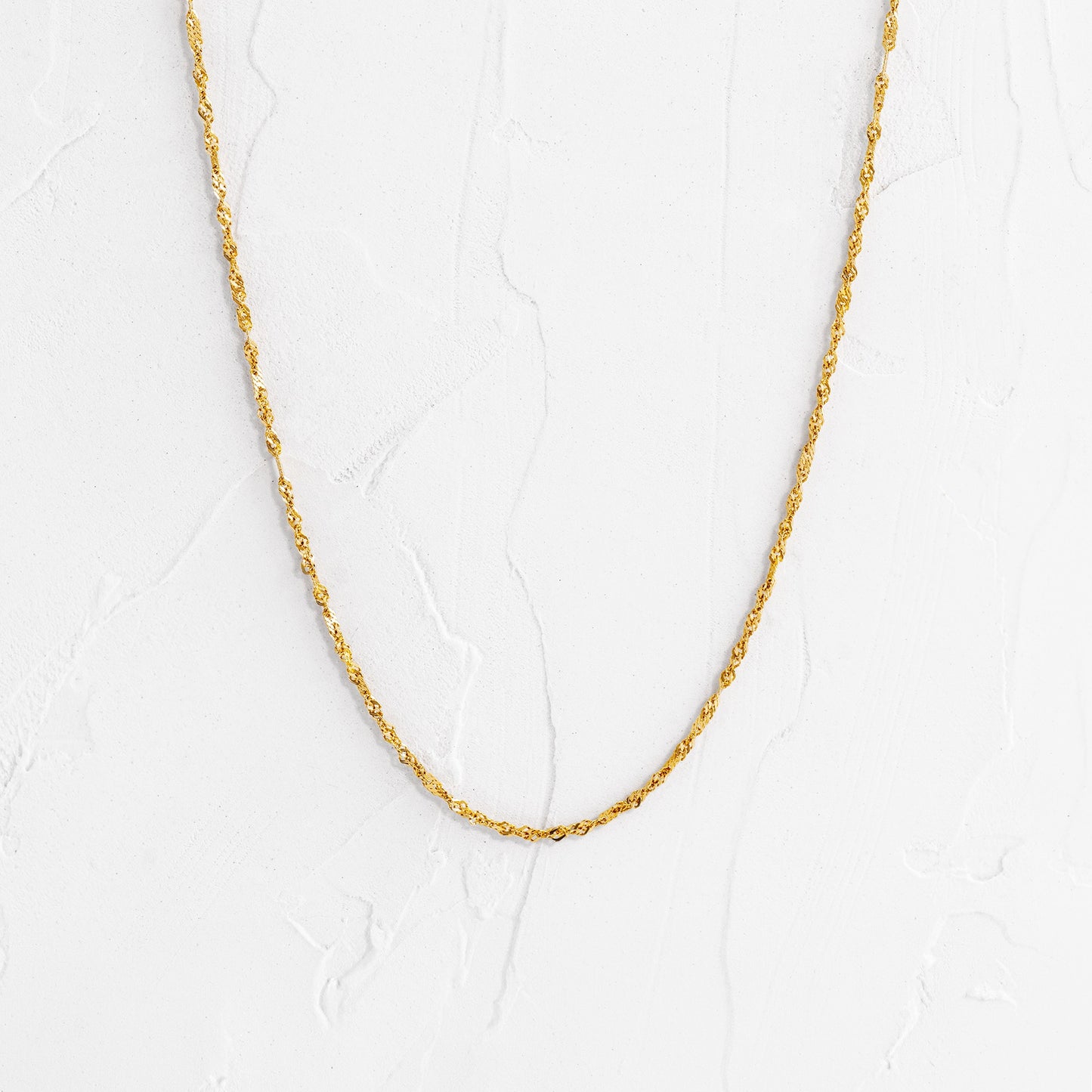 Cadena Singapur en Oro 18k