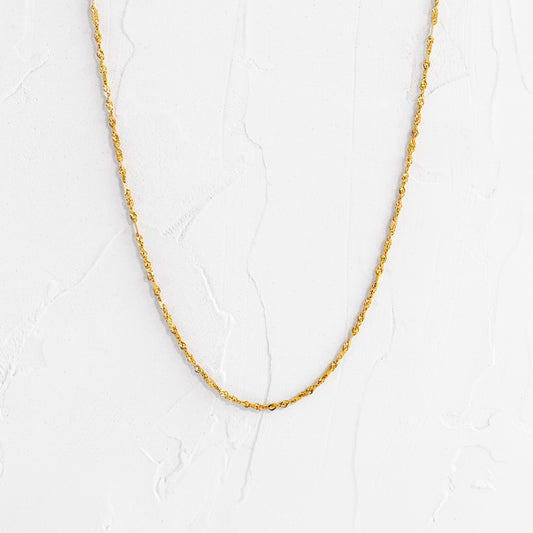 Cadena Singapur en Oro 18k