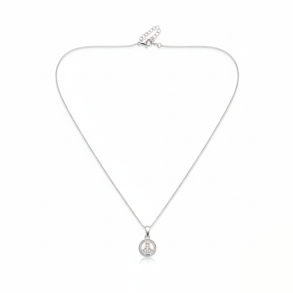 Collar en Plata Italiana Virgen de la Milagrosa