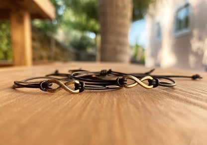 Pulsera Infinito Vintage en Cuero