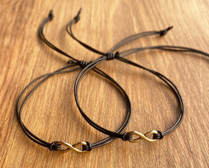 Pulsera Infinito Vintage en Cuero