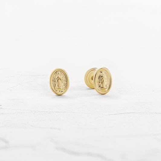 Topos Aretes Guadalupe 18k