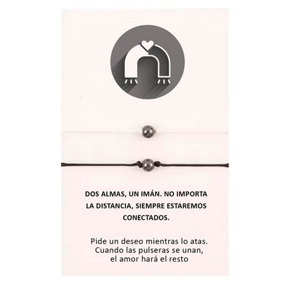 Pulsera x2 Bolita Imantada de Atracción