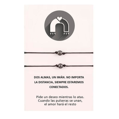 Pulsera x2 Bolita Imantada de Atracción