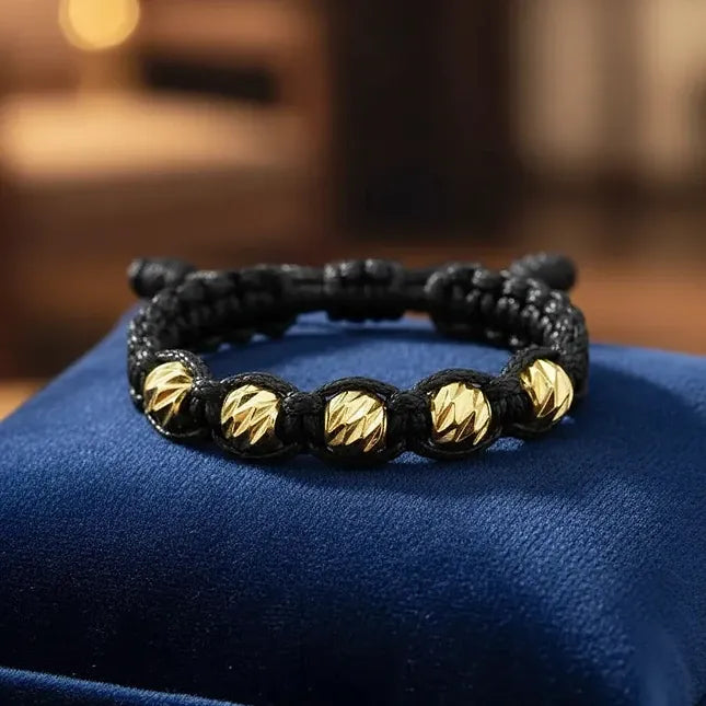Anillo Tejido Trenzado Diamantado en Oro 18K