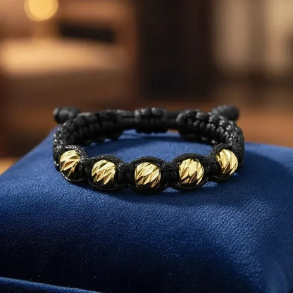 Anillo Tejido Trenzado Diamantado en Oro 18K