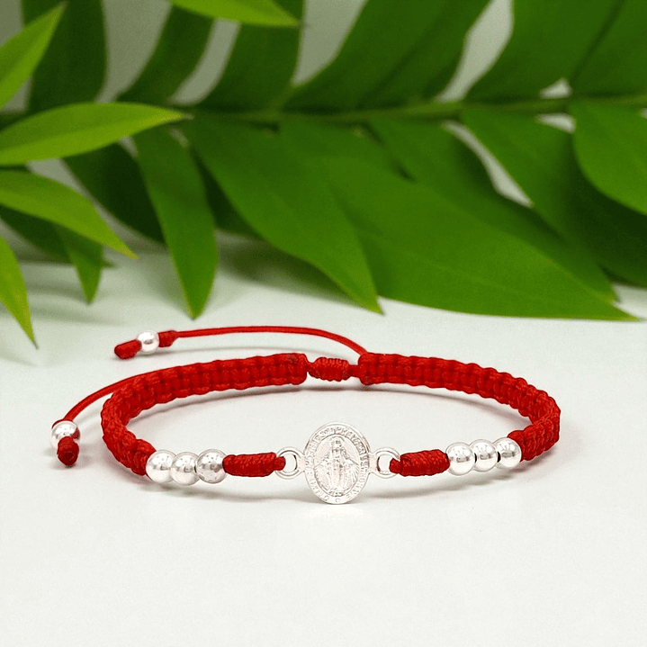 Pulsera Virgen de la Milagrosa en Plata Esterlina