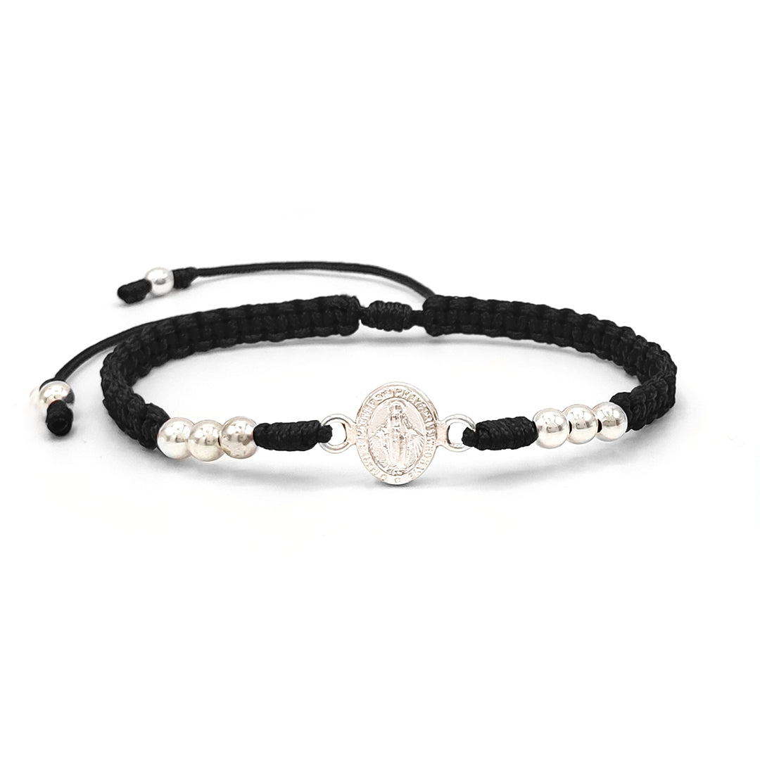 Pulsera Virgen de la Milagrosa en Plata Esterlina