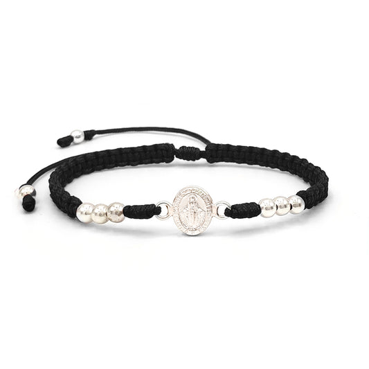 Pulsera Virgen de la Milagrosa en Plata Esterlina