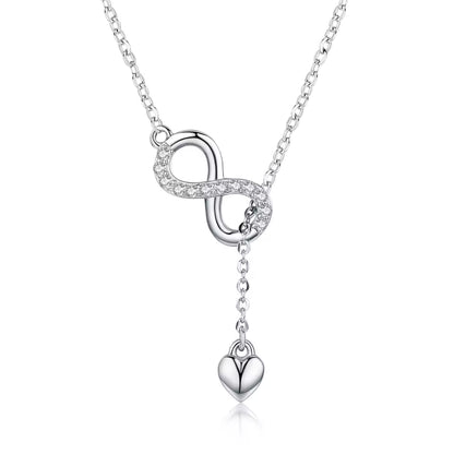 Collar De Infinito Latido en plata ley 925