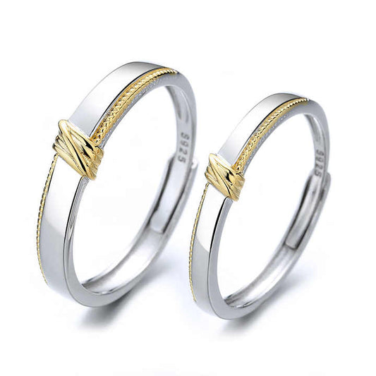 El Nudo Que Nos Une – Anillos Para Parejas en Plata Certificada