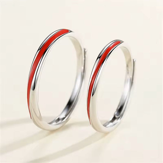 Anillos De La Linea Roja Para Parejas