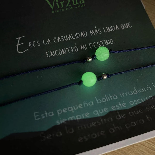 Pulsera Pepitas Que Brillan - Manilla Luminosa Nocturna X2