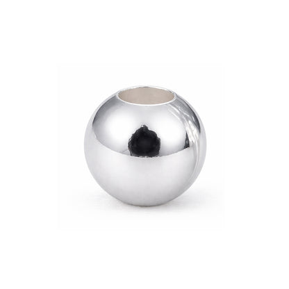 Balín Oro Blanco 18k Liso (3–6 mm)