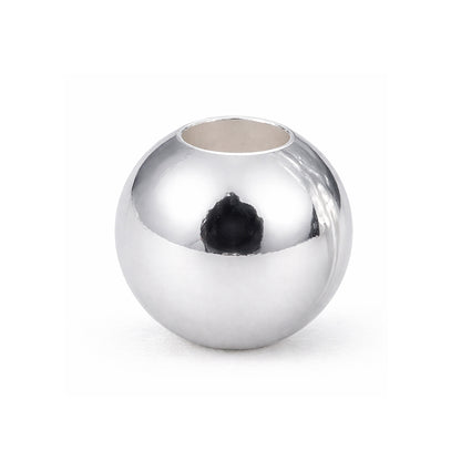 Balín Oro Blanco 18k Liso (3–6 mm)