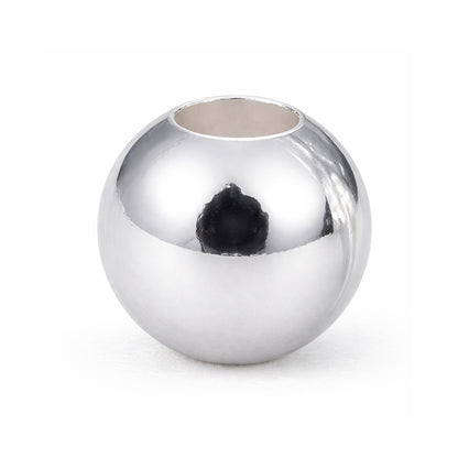 Balín Oro Blanco 18k Liso (3–6 mm)
