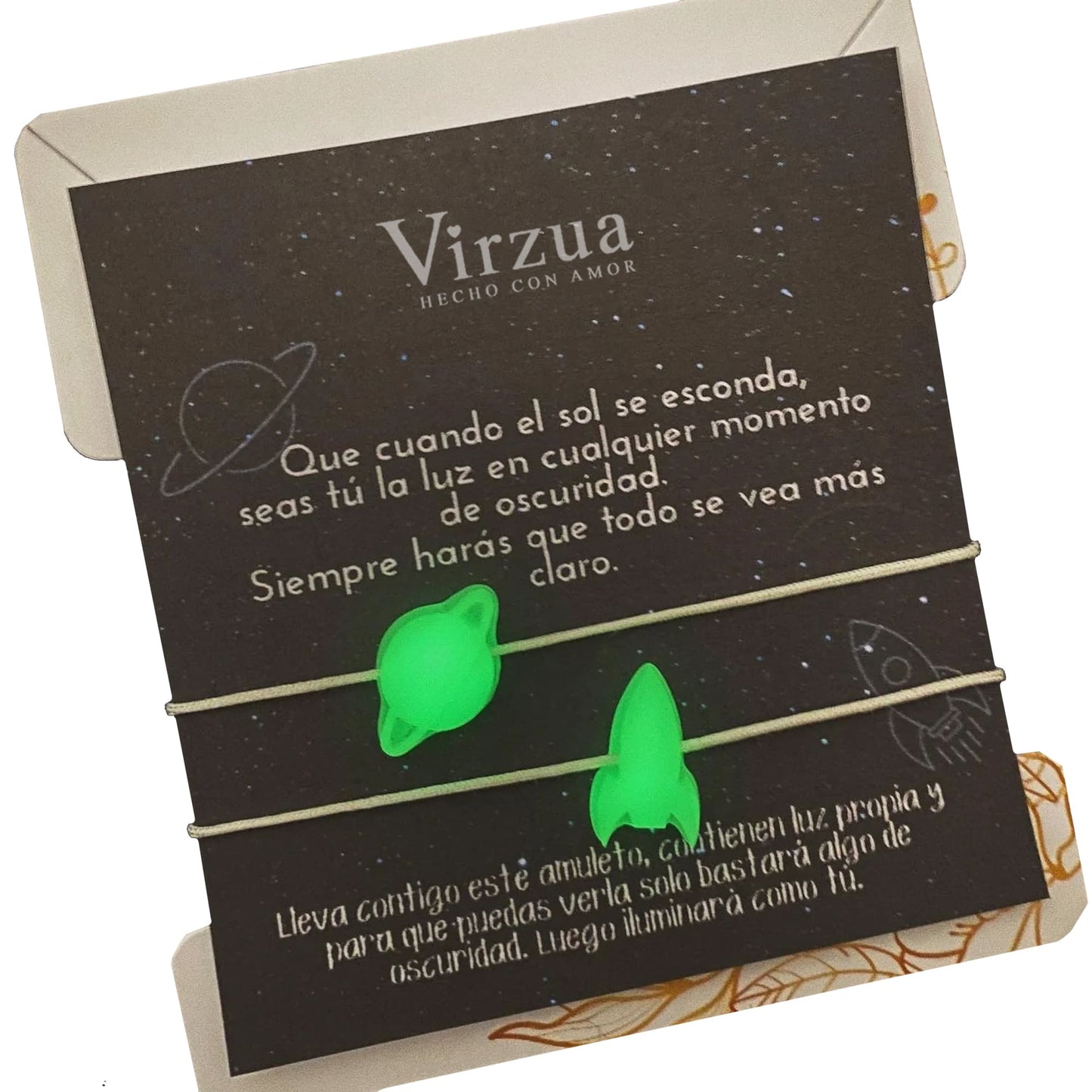 Pulsera Hasta El Infinito Y Más Allá Para Pareja x2 Luminosa