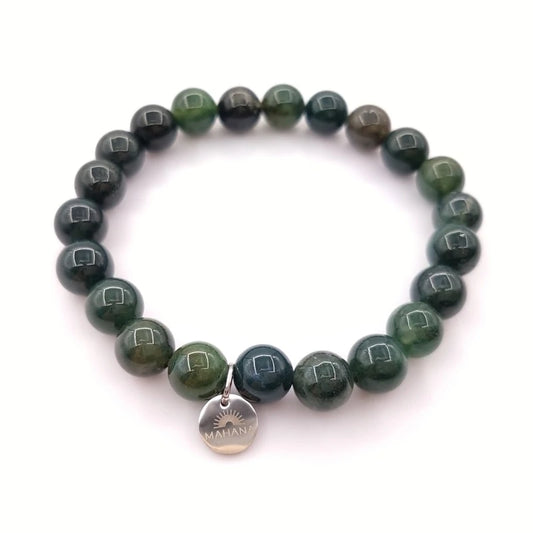 Pulsera Ágata Musgo Aporta Alegría Y Paz