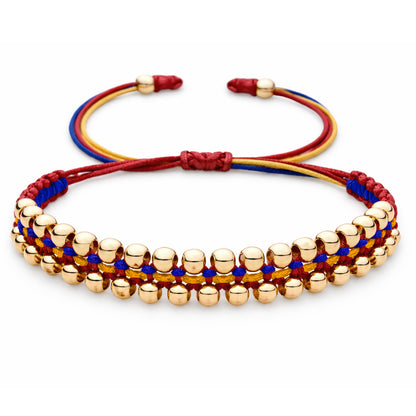 Pulsera Colombia Tricolor Balines Expuestos