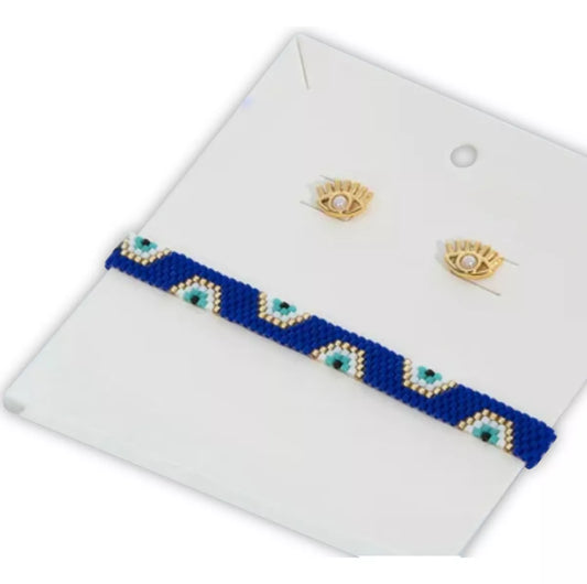 pulsera de ojo turco en miyuki