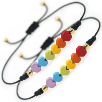 pulsera lgtbi de corazones
