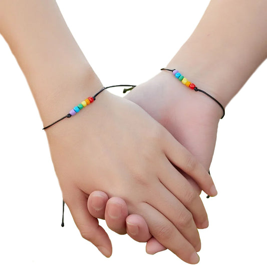 Pulsera LGTBIQ+ con Semilla Miyuki Multicolor x2