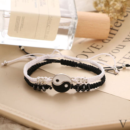 Hermosa Pulsera para Pareja Ying-Yang
