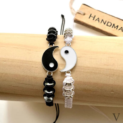 Hermosa Pulsera para Pareja Ying-Yang