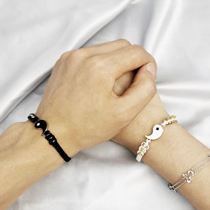 Pulsera Ying Yang x2 + Pulsera 7 Nudos x2 (4 Pulseras)