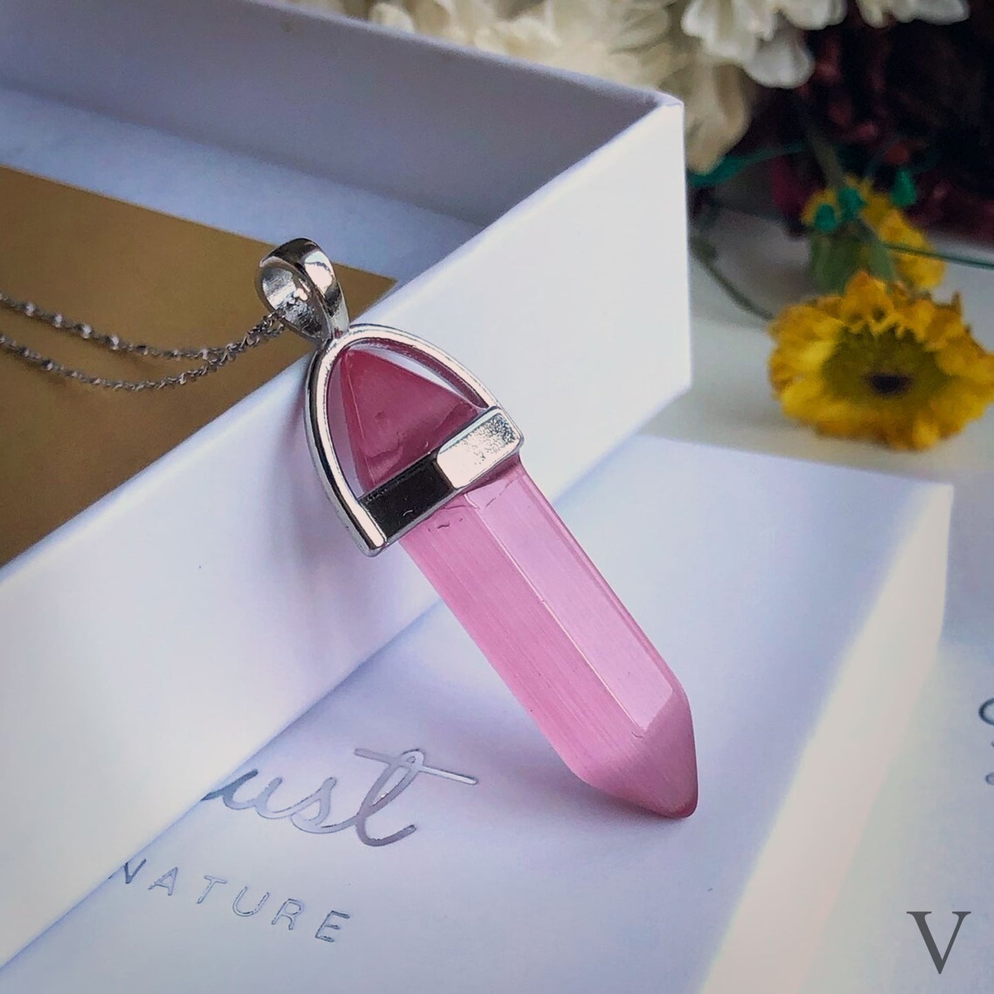 Dije Cuarzo Rosa