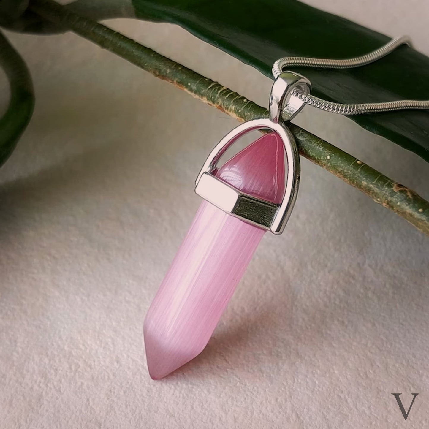 Dije Cuarzo Rosa