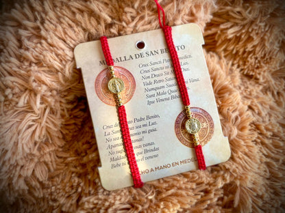Pulsera - Manilla de San Benito (Roja-Negra)
